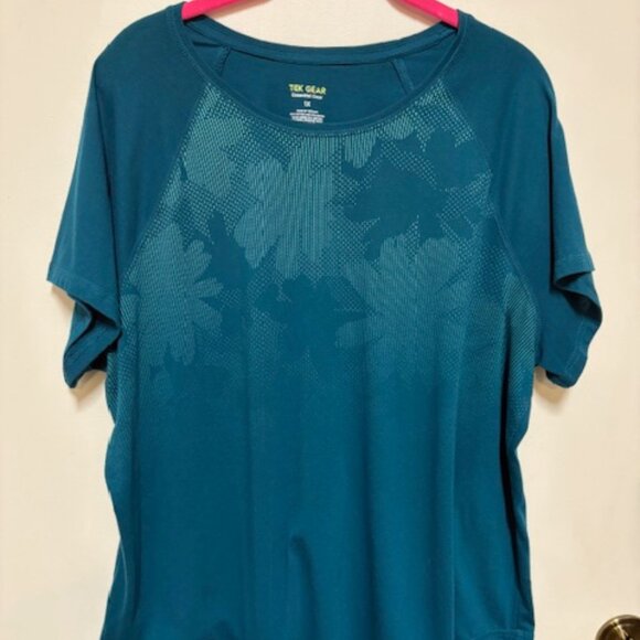 TEK GEAR ESSENTIAL GEAR WOMENS DEEP TEAL TEE. SZ. 1X - Picture 1 of 4